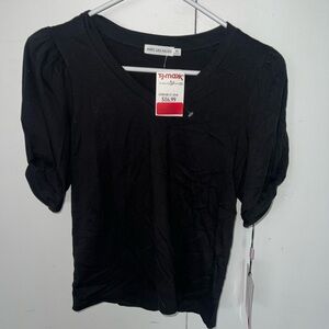 Avec Les Filles Black Fitted Blouse